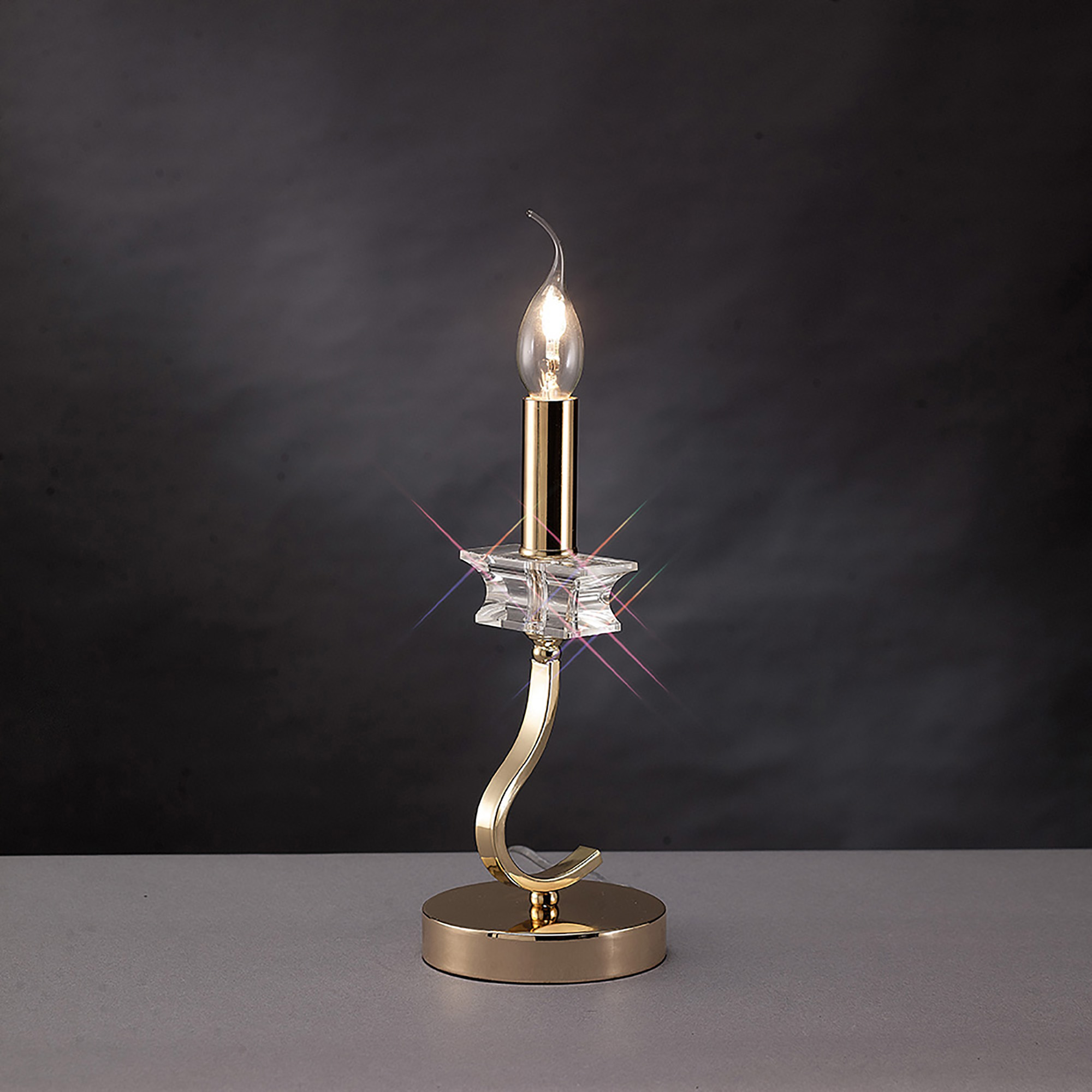 Nydia Crystal Table Lamps Diyas Armed Table Lamps